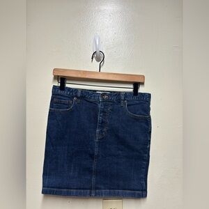 Free People denim mini skirt women's size 4 dark wash